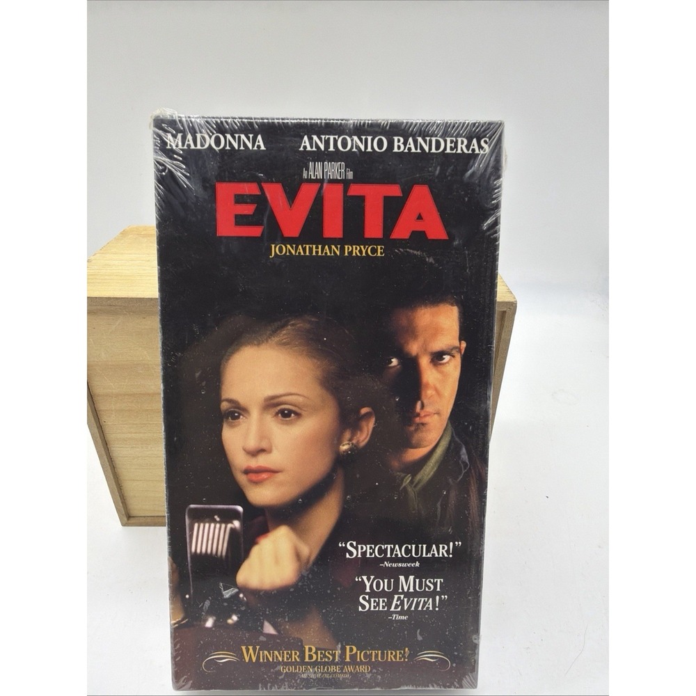 Evita VHS Movie Madonna Antonio Banderas Alan Parker 1997 Musical PG New Sealed